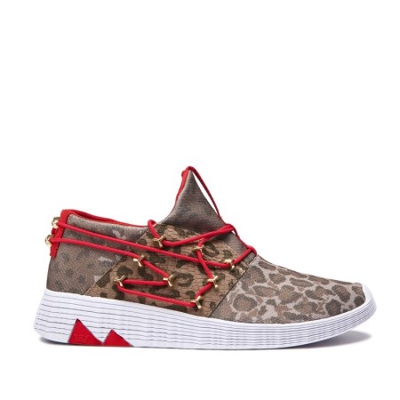 Supra Malli Mens Low Tops Shoes Leopard UK 12DQK